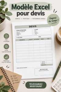 Un modèle Excel ouvert sur un ordinateur montrant un budget bien organisé.