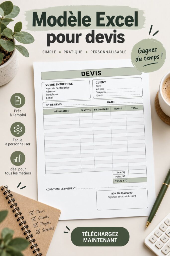 Un modèle Excel ouvert sur un ordinateur montrant un budget bien organisé.