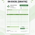 Capture d'écran d'un modèle de note de vente sur Excel, facile à personnaliser.