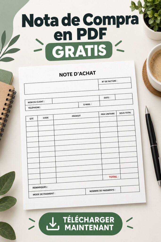 Une femme utilisant un ordinateur pour créer une note d'achat PDF