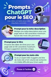 Femme entrepreneuse utilisant ChatGPT pour améliorer le SEO de son entreprise.