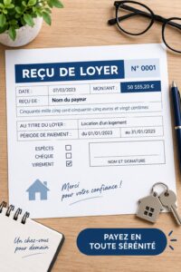 Femme rédigeant un reçu d'arrangement pour un bail locatif