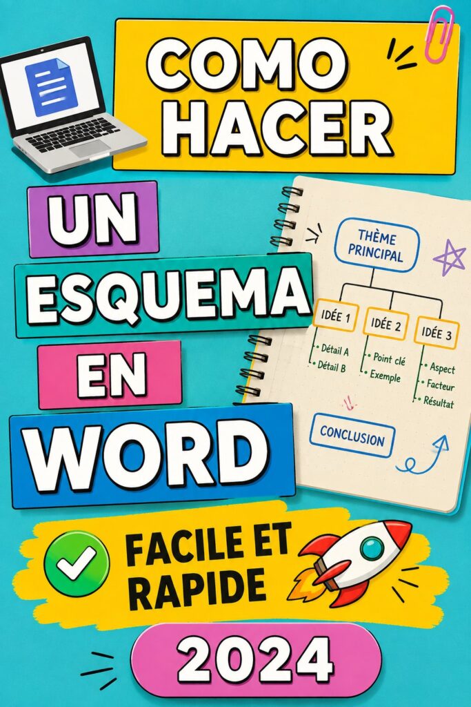 Capture d'écran d'un schéma créé dans Word, illustrant la simplicité d'utilisation du logiciel.