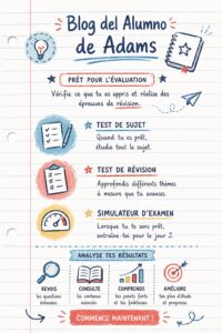 Étudiante travaillant dans un environnement organisé, illustrant des stratégies de productivité