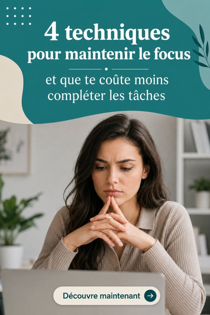 Femme concentrée en train de travailler sur son ordinateur.