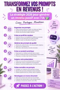 Une femme inspirée travaillant sur un projet d'intelligence artificielle pour générer des revenus passifs.