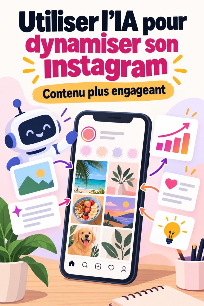 Un écran d'application Claude affichant des suggestions de contenu pour Instagram.