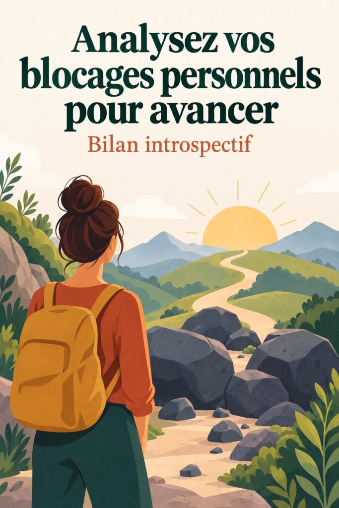Femme réfléchissant sur ses blocages personnels pour avancer dans sa vie.