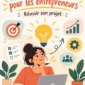 Femme entrepreneuse souriante avec un ordinateur portatif au café, prête à travailler sur son projet