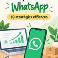 Femme entrepreneuse utilisant WhatsApp pour gérer son entreprise