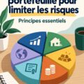 Femme analysant son portefeuille d'investissement tout en prenant des notes dans un carnet, illustrant l'importance de la diversification financière.