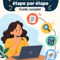 Femme entrepreneuse établissant une cotisation professionnelle