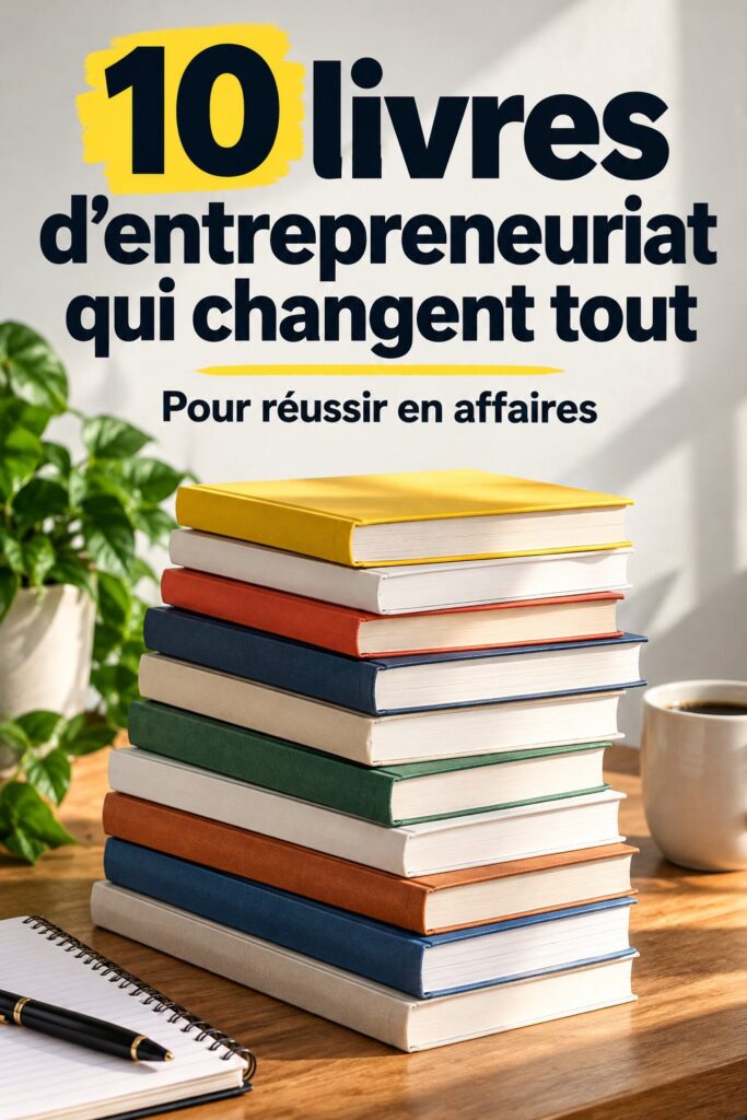Couverture d'un livre inspirant sur l'entrepreneuriat