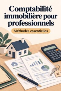 Femme d'affaires consultant des documents de comptabilité immobilière avec un ordinateur