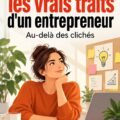 Une femme entrepreneur souriante tenant des documents devant son bureau, représentant la personnalité d'un entrepreneur.