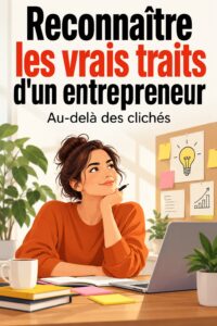 Une femme entrepreneur souriante tenant des documents devant son bureau, représentant la personnalité d'un entrepreneur.