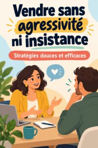 Femme confiante discutant d'une stratégie de vente