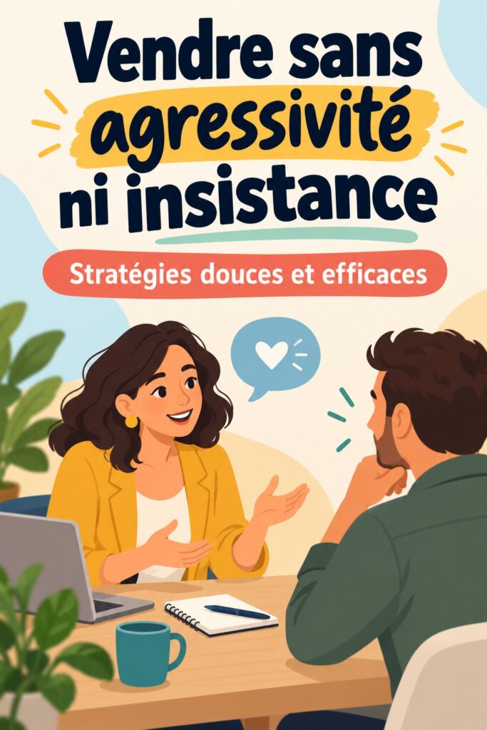 Femme confiante discutant d'une stratégie de vente